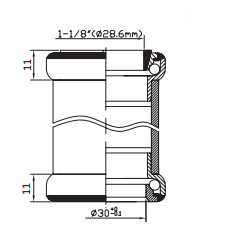 Force Styrfittings Ahead 1 1/8" 34 Mm I Top Og 34,1 Mm I Bund -Fizik Salgsbutik 15095fit080414 01