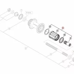 Shimano Kassettehylster WH-MT15 (A Eller AR)